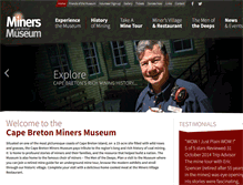 Tablet Screenshot of minersmuseum.com